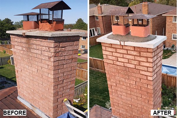 Chimney masonry restoration
